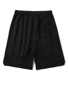 Pantalones cortos sólidos para hombre ultracómodos: multibolsillo, cintura elástica, cordón, transpirable, ligero, informal de verano - Product Image 2