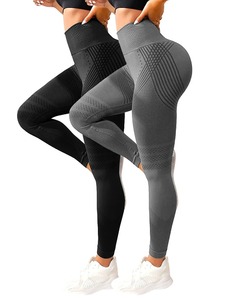 Mallas personalizadas para mujer, pantalones de yoga de cintura alta, ropa deportiva para gimnasio, Medias sin costuras, ropa deportiva directa de fábrica al por mayor OEM - Product Image 5