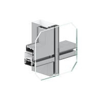 Sistema de Muros Cortina Unitizados de Aluminio para Fachadas de Edificios, Perfiles de Aluminio para Muros Cortina