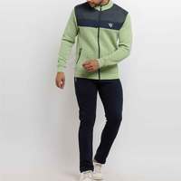 Kedatangan Baru Setelan Olahraga Pria Kasual Dua Potong 100% Katun Warna Solid XL Bernapas Cepat Kering Pilihan Ukuran Besar Musim Dingin