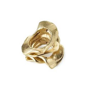 Laiton Solide Métal Conception Irrégulière Rond De Serviette À La Main Style Unique Vaisselle Décoratif Royal Rond De Serviette - Product Image 1