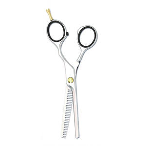 Ciseaux de coiffeur à bord de rasoir en gros Ciseaux amincissants de 6 "avec repose-doigts Ciseaux amincissants en acier allemand - Product Image 5