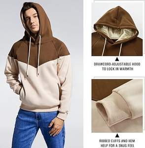 Sweat à capuche vierge personnalisé pour hommes avec poche plate en coton épais sweats unisexes vêtements logo personnalisé surdimensionné épais sweats à capuche pour hommes - Product Image 4