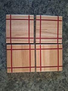 Juego de Posavasos de Madera Maciza Natural, Posavasos de Madera Reutilizables Ecológicos para Té y Café, Resistentes al Calor y al Agua, Mantel Individual - Product Image 5