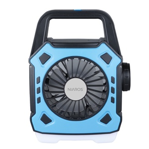 Ventilatore da campeggio con torcia LED da 4W 180Lm (Niaros 201810004) - Product Image 1