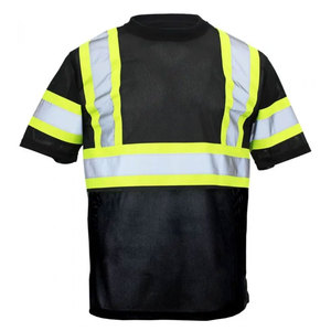 เสื้อยืดทำงานแขนสั้นแบบสะท้อนแสงสำหรับงานรักษาความปลอดภัย ผลิตจากโพลีเอสเตอร์ ปรับแต่งได้ตามต้องการ สำหรับทุกเพศ - Product Image 2