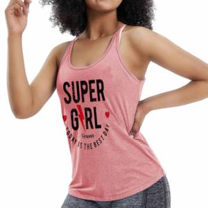 Haute qualité femmes débardeur grande taille coton/fibre de bambou séchage rapide sans manches débardeur vêtements de sport course Singlet pour les filles - Product Image 5