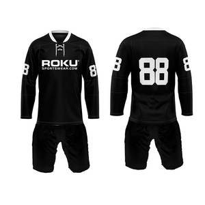 Uniforme de hockey sobre hielo 2025 personalizado de alta calidad conjunto de impresión profesional haga su propio diseño de equipo bajo MOQ nombre OEM - Product Image 1