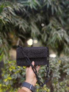 Embrayages de fête personnalisés fabriqués à la main de luxe enveloppe ornée de perles uniques fermeture éclair maquillage à la mode stockage d'argent - Product Image 4