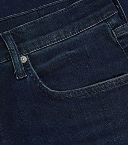 กางเกงยีนส์ซักไฟสำหรับผู้ชายกางเกงวินเทจสีฟ้าขากว้างขากว้างแบบเรียบไม่มีลายปัก - Product Image 5