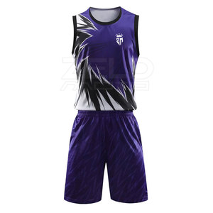 Uniforme de baloncesto de secado rápido Último diseño Conjuntos de camisetas de baloncesto Uniforme de baloncesto usable de doble cara para hombres - Product Image 1