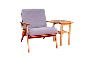 TACASA Modern Midcentury Modern High Quality Wooden Lounge Chair <b>Side</b> <b>Table</b> <b>Set</b> Durable Sponge-Filled Furniture Living Room - Product Image 5