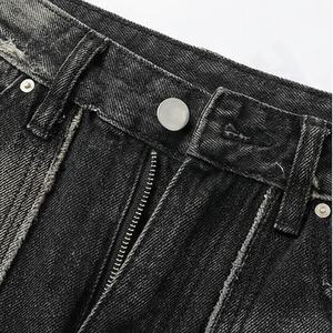 <b>Women's</b> Water Washed Customized Color Mid Waist Baggy Pants American Casual Denim <b>Jeans</b> Wide Leg Washed Trousers Streetwear - Product Image 4