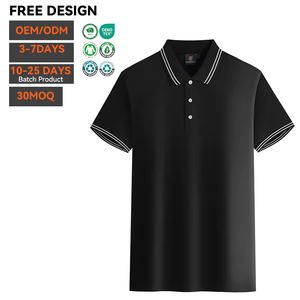 Camiseta Polo de Algodón 200Gsm al por Mayor OEM, Logotipo Bordado Personalizado, Camiseta Polo Lisa Informal de Manga Corta para Hombre, Calidad Premium - Product Image 2
