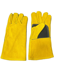 Guantes de seguridad de cuero de grano de piel de vaca blanca XL para hombre, trabajo anticorte, soldadura, construcción, conducción, protección para manos y brazos - Product Image 3