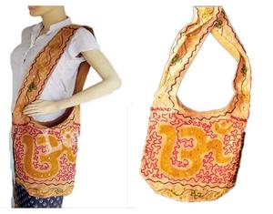 Bolso de mano étnico de hombro de algodón cruzado con bordado bohemio para mujer de alta calidad diseño personalizable geométrico multicolor todo - Product Image 6