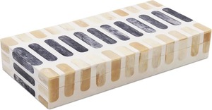 Nouvelle boîte à bijoux personnalisée à motif carré décoratif en incrustation d'os Design pour solution de stockage haut de gamme - Product Image 4