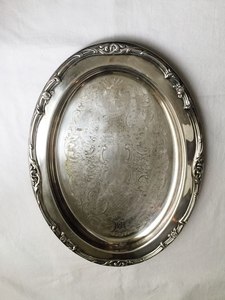 Plateau de service en métal artisanal très demandé, à un seul niveau, passe au lave-vaisselle, pour lit, table basse, cuisine, utilisation comme vaisselle, rangement - Product Image 3