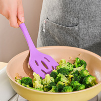 Batterie de cuisine en silicone antiadhésive avec poignée en bois Gadgets pour la maison et la cuisine, y compris tourneur solide pour la préparation des aliments