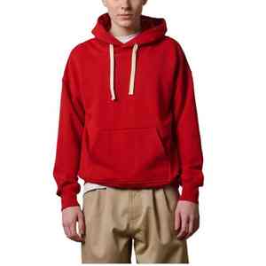 Sweat à capuche unisexe surdimensionné en molleton de coton 400g, anti-plis, épais, avec logo personnalisé multicolore, pour homme, à épaules tombantes - Product Image 5