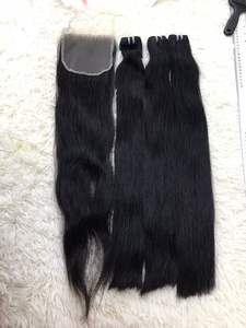 Extensiones de cabello de mujer de doble trama, máquina cómoda Remy virgen de onda recta Natural frontal de encaje de pelo vietnamita, superventas - Product Image 3