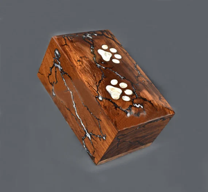 Urnas de cremación para adultos y mascotas de estilo americano al por mayor, recipientes de madera, metal, latón, aluminio, cenizas acabadas, suministros funerarios - Product Image 4