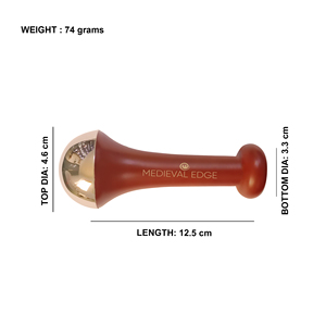 Medieval Edge SKW-010 100% Original Small Kansa Wand <b>Tool</b> Facial <b>Massage</b> Detoxification Manual Your Skincare Routine Indian - Product Image 3