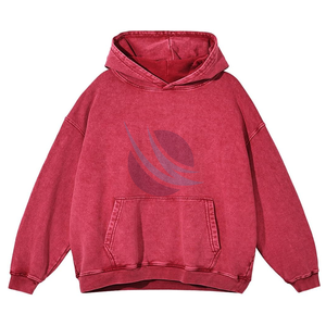 Sudadera con capucha de lavado ácido personalizada para hombre, de estilo vintage sudaderas con capucha, jersey de gran tamaño, sudadera de lana, ropa de calle, ropa de moda de invierno - Product Image 1