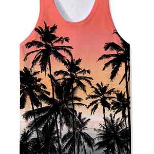 Camiseta sin Mangas para Hombre, Ajustada, de Algodón, Tejido de Punto 3D, Secado Rápido, Transpirable, Ropa Urbana de Alta Calidad, MOQ Bajo, Logotipo Personalizado para Gimnasio - Product Image 1