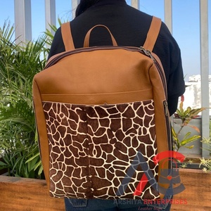 New High Quality Durable Genuine Leather Women Students Backpack Animal <b>Print</b> Multi-Functional <b>Large</b> Convertible Travel Backpack - Product Image 1