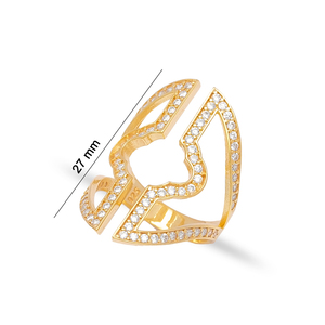 Bague réglable en Zircon clair, bijou en argent Sterling 925 fabriqué à la main, Design Unique - Product Image 6