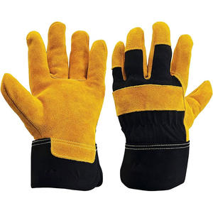 ถุงมือหนังวัวแยกนิ้วสำหรับงานหนักเครื่องจักรสำหรับงานอุตสาหกรรม - Product Image 1