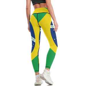 Mallas deportivas hechas a medida para mujer, patrón sólido sin costuras, transpirables, antibacterianas, para entrenamiento de gimnasia, Yoga, trotar, actividad diaria - Product Image 2