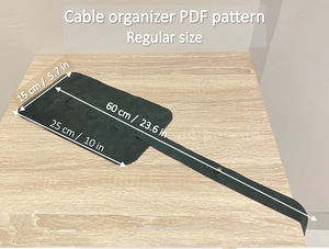 Organisateur de câbles de luxe en cuir véritable écologique fait à la main avec fermeture à glissière porte-cordon de voyage léger et Durable LCH-0040 - Product Image 6