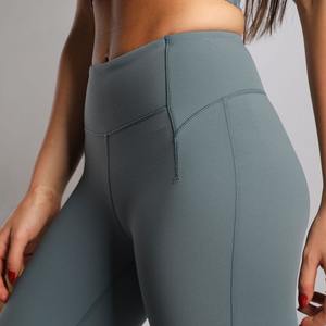 กางเกงโยคะขากว้างสำหรับผู้หญิงกางเกงโยคะเอวสูงสำหรับออกกำลังกายฟิตเนสยืดได้โลโก้ออกแบบได้ตามต้องการ - Product Image 5