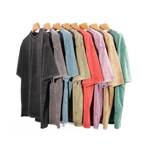 T-shirts délavés à l'acide de haute qualité pour hommes et femmes, t-shirts graphiques vintage, chemises en coton lourd, coupe régulière, t-shirts décontractés, vierges - Product Image 1