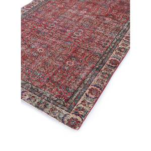 Alfombra de Lana Anudada a Mano, Color Rojo Anaranjado Vintage, con Medallón Rectangular, para el Hogar, Sala de Estar, Pasillo, Dormitorios de Adolescentes - Product Image 2