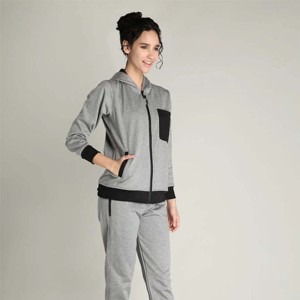 Lightweight and Quick-Dry Two-Piece Sportswear <b>Set</b> with Full Zipper Jacket and Stretchable Pants | Ideal for Running, Gym - Product Image 3