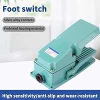 Interrupteur au pied en aluminium contrôle momentané étanche pédale électrique AC380V DC220V lactage 10A outil accessoires