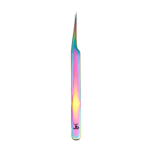 Meilleure vente pince à cils professionnelle en acier inoxydable à pointe fine Emballage personnalisé Options de logo Pointe en fibre d'isolation - Product Image 3