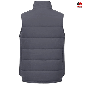 Gilet matelassé décontracté Ryan Pro Gear, gilet matelassé ajusté, gilet matelassé zippé, gilet pour temps froid, veste d'hiver légère sans manches - Product Image 3