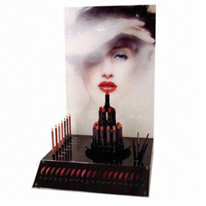 Estante de exhibición de mostrador de brillo de labios cuadrado negro, organizador cosmético de lápiz <span class=keywords><strong>labial</strong></span> <span class=keywords><strong>Mac</strong></span>, soporte de publicidad de lápiz <span class=keywords><strong>labial</strong></span> Lucite personalizado - Product Image 5