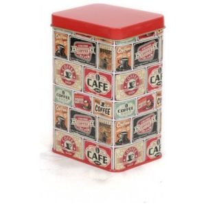 ฝาปิดแบบ1.2L ย้อนยุคกล่องดีบุกทรงสี่เหลี่ยมขนาด75X100X150มม. เกรดอาหารรีไซเคิลได้สำหรับใส่ของ - Product Image 1