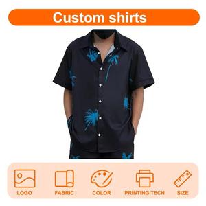 Summer Men Shirt and Shorts 2 Two-Piece Set Beach Wear Custom Print Short Sleeve Men's Sets Men's Casual Wear <strong>Outfit</strong> - Product Image 5