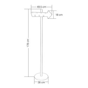 Porte-manteau en bois massif jaune Oneway, design durable et élégant, base en métal avec options de couleurs amusantes - Product Image 1