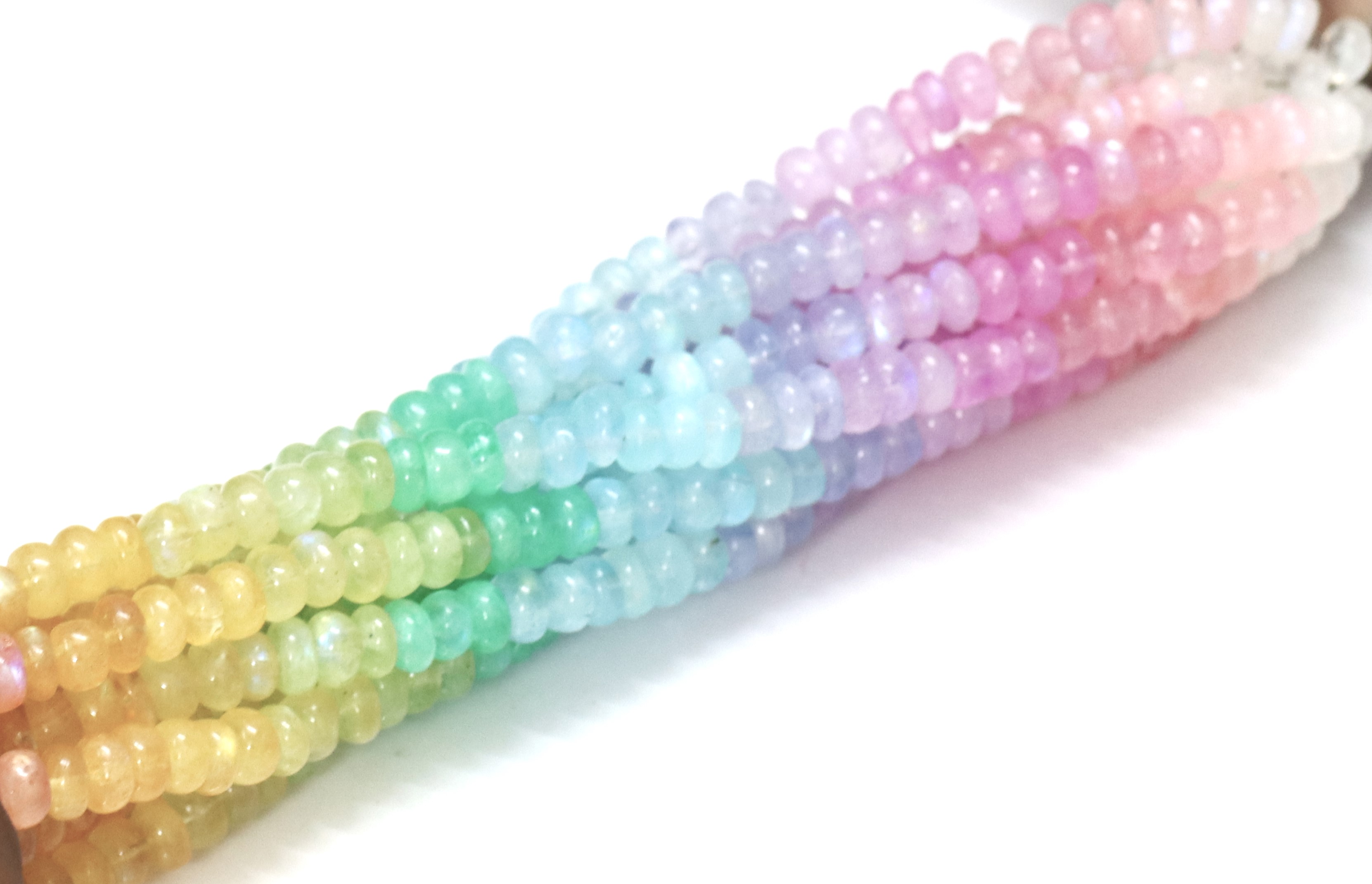8mm smooth rondelle beads