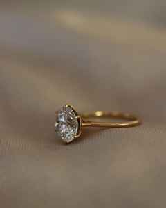 Bague de fiançailles Moissanite ronde et taillée en brillant de 3 ct Bague de mariage en pierre précieuse avec double halo caché pour elle - Product Image 2