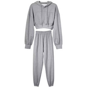 Latest Style <b>Low</b> Price Women Crop <b>Top</b> Tracksuit <b>Long</b> <b>Sleeves</b> Casual Wear Women Crop <b>Top</b> Tracksuits - Product Image 1