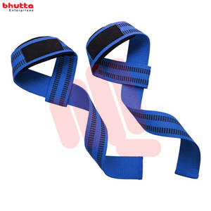 Muñequeras Premium personalizadas, correas de elevación con bolsa de transporte, muñequera profesional de algodón, levantamiento de pesas, venta al por mayor - Product Image 5