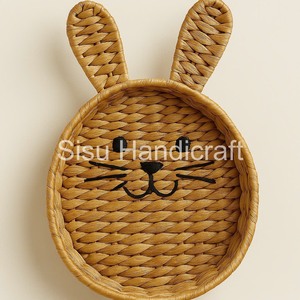 Accesorios de decoración del hogar de mimbre de alta calidad, Natural jacinto de agua, colgante de pared, Pascua moderna única, Vietnam directo - Product Image 4